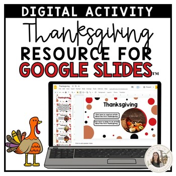 Preview of Fall November History of Thanksgiving Activity for Google Slides™