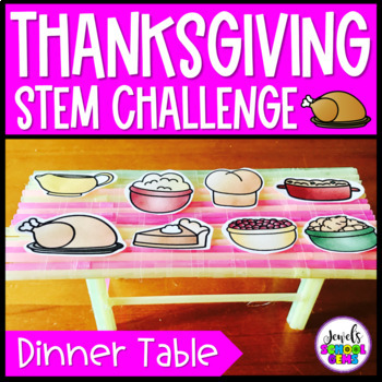 Preview of Fall and November Thanksgiving STEM Activities | Dinner Table STEM Challenge