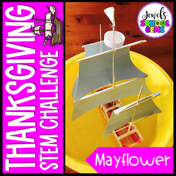 Preview of Fall and November Thanksgiving STEM Activities | Mayflower STEM Challenge