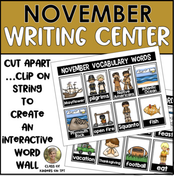 Writing Center, Printables & Interactive Learning Display