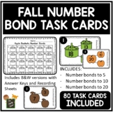 Fall Number Bond Task Cards