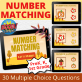 Boom Cards Number Matching Fall Thanksgiving