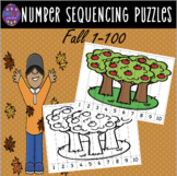 Fall Number Sequence Puzzles |Numbers 1-100