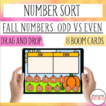 Fall Number Sort Odds Vs Evens By Structured Special Ed Tpt
