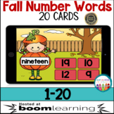Fall Number Words Boom Cards