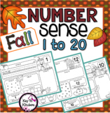 Number Sense 1-20 for Fall NO PREP