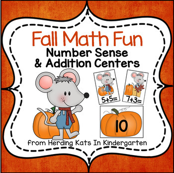 Preview of Fall Math Centers for Number Sense and Addition