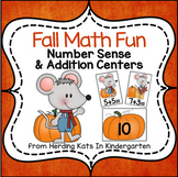 Fall Math Centers for Number Sense and Addition