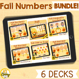 Fall Numbers Boom Cards Bundle