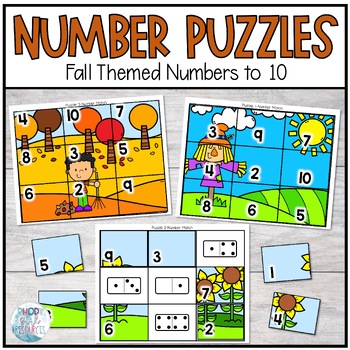 Preschool number puzzles for numbers 1 to 10 - Math, Kids and Chaos