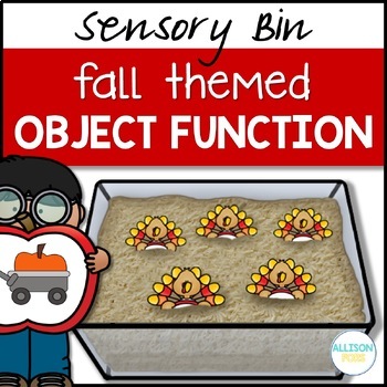 Preview of Fall Object Function and Vocabulary Speech Therapy - Sensory Bin Cards
