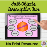 Using Adjectives To Describe Fall Autumn No Print Speech |