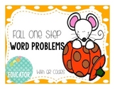 Fall One Step Word Problems Scoot