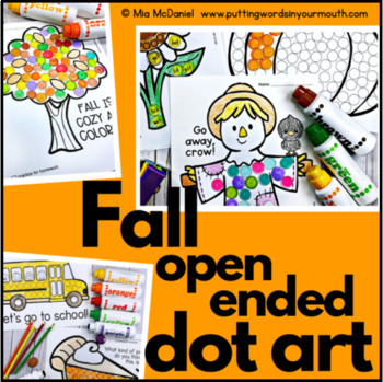 Preview of Fall Open Ended Dot Art