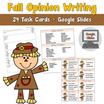 Preview of Fall Opinion Writing Distance Learning