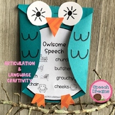 Fall Owl Speech Craft for language & articulation goals