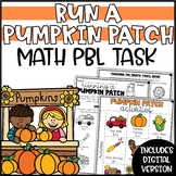 Fall PBL Math Challenge | Run a Pumpkin Patch Math Project 