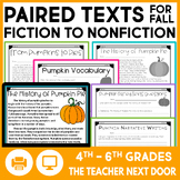 Fall Paired Texts Fiction to Nonfiction Unit - Paired Pass