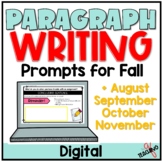 Fall Paragraph Writing Prompts and Practice Worksheets 2nd