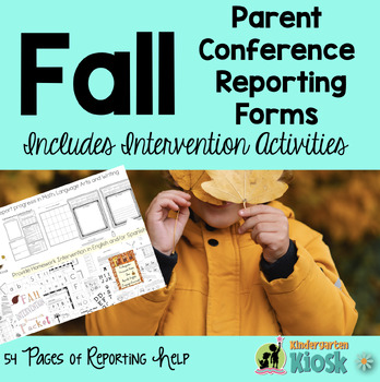 Preview of Parent Teacher Fall Conference Report and Intervention Ideas