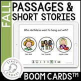 Fall Speech Therapy Short Story Comprehension Passages + Q