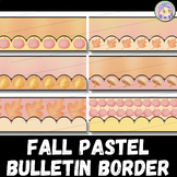 Fall Pastel Bulletin Board Borders, Printable Border, Clas