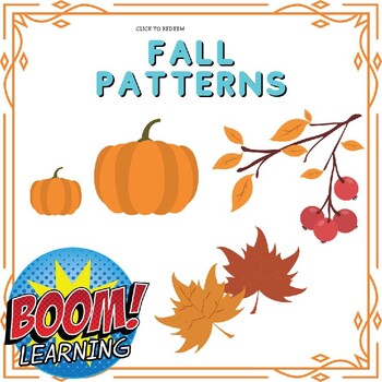Preview of Fall Pattern Activity - Boom Cards
