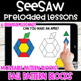 Fall Pattern Blocks | 2D Shapes | SeeSaw Activities