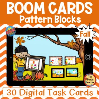 Preview of Fall Pattern Blocks BOOM Cards - Digital Task Cards