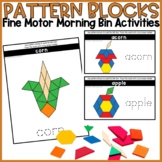 Fall Pattern Blocks Mats | Fall Morning Bin | Fall Fine Mo