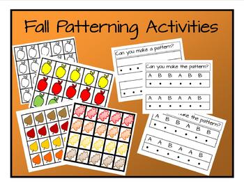 Preview of Fall Patterning Activities
