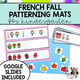 Fall Patterning Mats in French for Kindergarten | Les suit