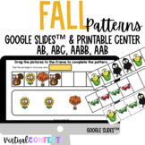 Fall Patterns Fall Math Activities