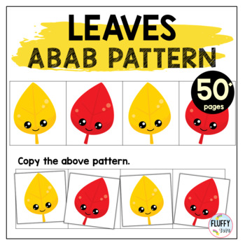 Preview of Fall Math Activities Preschool AB Pattern