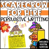 Fall Persuasive Writing Craftivity - Scarecrow for Hire