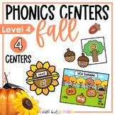 Fall Phonics Centers and Games - Level 4 | Fall Long Vowel
