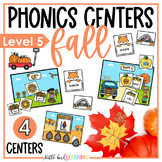 Fall Phonics Centers and Games - Level 5 | R-Controlled | 