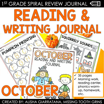 Preview of Fall Phonics Worksheets Literacy Reading Passages Halloween October Printables
