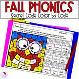 Fall Phonics Worksheets with Short Vowels Secret Code and 