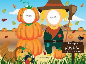 Fall Photobooth prop cutout board - Photo Booth - Party by FaceInHoleDIY
