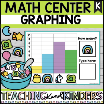 Preview of Spring Picture Pictograph Bar Graph Kindergarten Math Center Google Classroom
