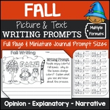 Fall Picture Writing Prompts (Opinion, Explanatory, Narrative)