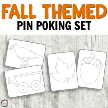 Preview of Fall Pin Poking Printables for Fine Motor Activities