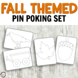 Fall Pin Poking Printables for Fine Motor Activities