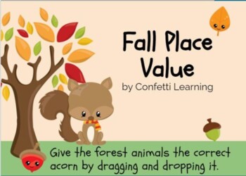 Preview of Fall Place Value Boom Deck