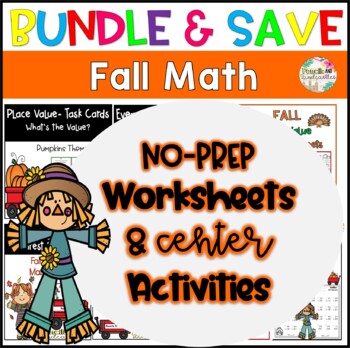 Preview of Fall Place Value Bundle, Center Activities