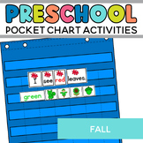 Fall Pocket Chart Activities for Preschool and Kindergarten