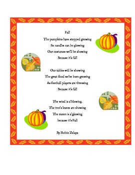 Fall Poem by be green 17 | TPT