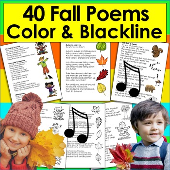 Preview of Fall Poems, Songs & Finger Plays For Shared Reading Kindergarten First Grade