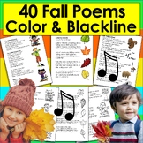 Fall Poems, Songs & Finger Plays For Shared Reading
